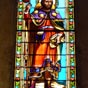 Labouheyre : église, vitrail de saint Jacques.