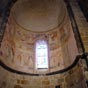 Elle conserve, dans les absidioles nord et sud du chœur, des fresques de la fin du XIe siècle mises au jour en 1995. Le cycle de la vie de Saint Laurent (absidiole nord), est particulièrement remarquable par sa qualité graphique, son registre ornemental e