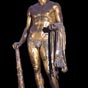 Salle ronde : La statue d'Hercule est en bronze doré (fin IIe s). Ce héros de nombreuses aventures, demi-dieu, est très reconnaissable à sa massue et à sa peau de lion.