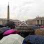 Ce mercredi 10 avril 2019, une pluie tenace s'est invitée à l'audience publique papale hebdomadaire.