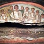 Jésus enseignant aux apôtres, fresque du IVe siècle.