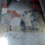 Si le temps a oeuvré à la destruction des peintures murales, il laisse découvrir 13 tableaux (sur les 40 à l'origine). Parmi les personnages, on reconnaît le Roi Marc, Tristan de Léonois, Palamède, Hélis, la fée Morgane...